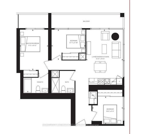 Photo 5 at 3702 - 5 Buttermill Avenue, Vaughan Corporate Centre, Vaughan