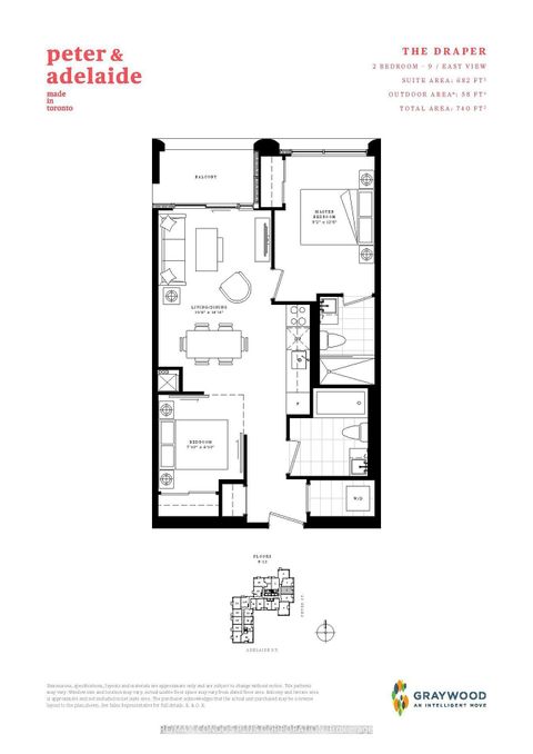 Photo 3 at 1305 - 108 Peter Street, Waterfront Communities C1, Toronto