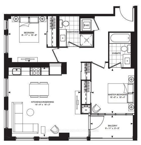 Photo 17 at 1503 - 525 Adelaide Street W, Waterfront Communities C1, Toronto