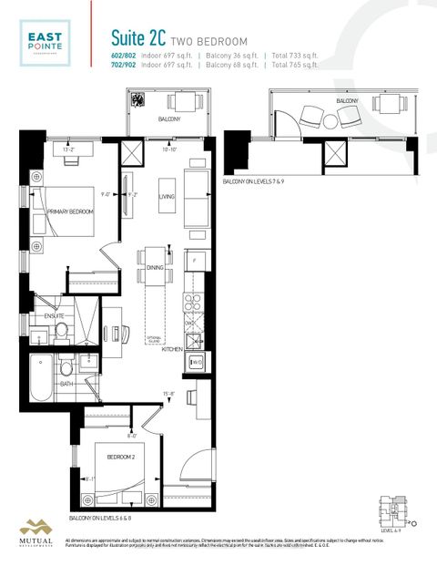 Photo 2 at 902 - 4569 Kingston Road, West Hill, Toronto