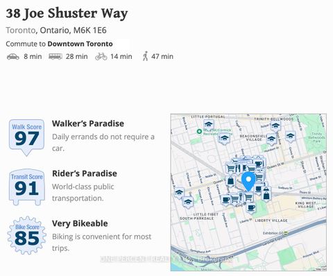Photo 37 at 723 - 38 Joe Shuster Way, South Parkdale, Toronto