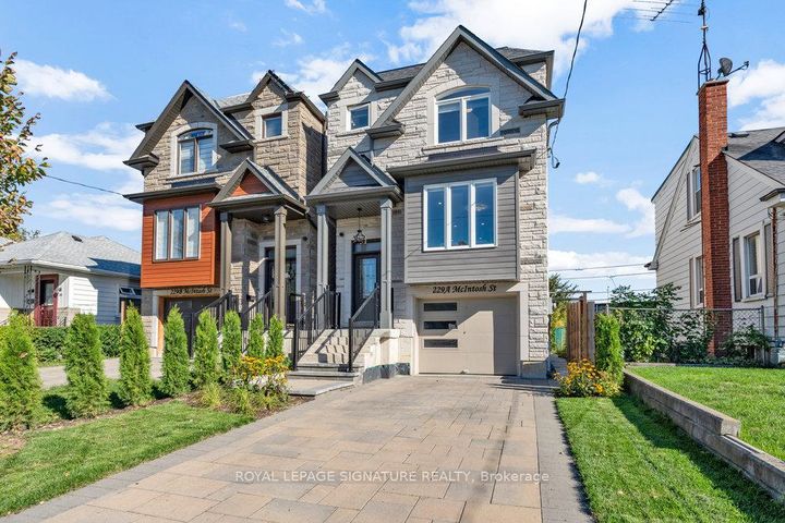Photo 1 at 229A McIntosh Street, Cliffside, Toronto