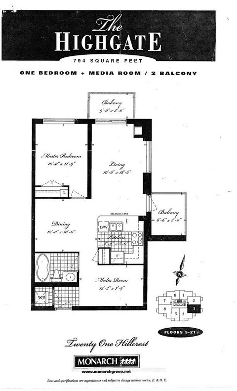 Photo 11 at 1703 - 21 Hillcrest Avenue, Willowdale East, Toronto