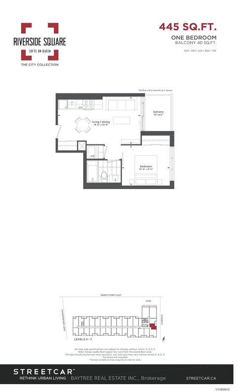 Photo 13 at 404 - 30 Baseball Place, South Riverdale, Toronto