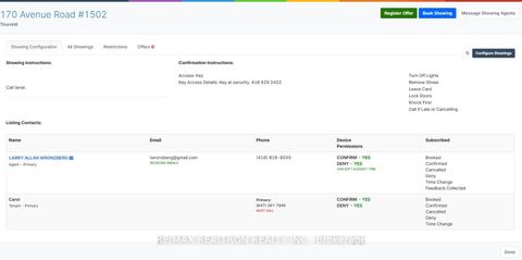 Photo 5 at 1502 - 170 Avenue Road, Annex, Toronto