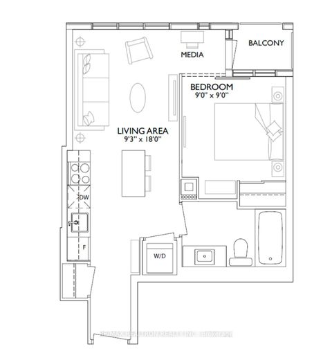 Photo 4 at 2710 - 1 Yorkville Avenue, Annex, Toronto