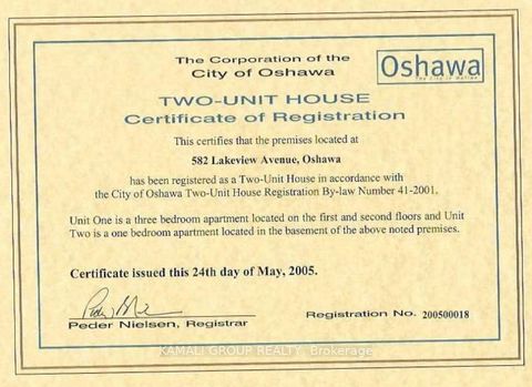 Photo 1 at 582 Lakeview Avenue, Lakeview, Oshawa