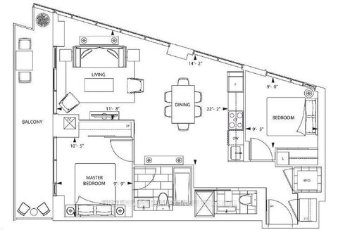 Photo 7 at 1507 - 575 Bloor Street E, North St. James Town, Toronto