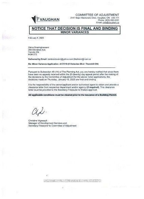 Photo 1 at 9 Vistaview Boulevard, Uplands, Vaughan