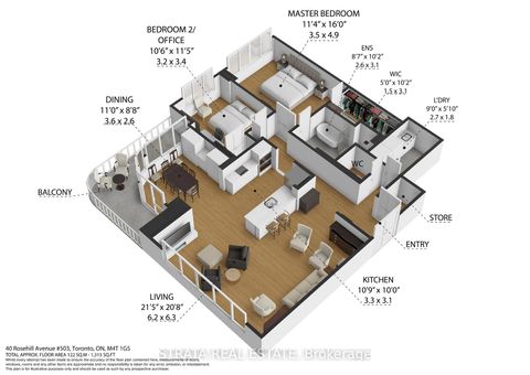 Photo 2 at 503 - 40 Rosehill Avenue, Moore Park, Toronto