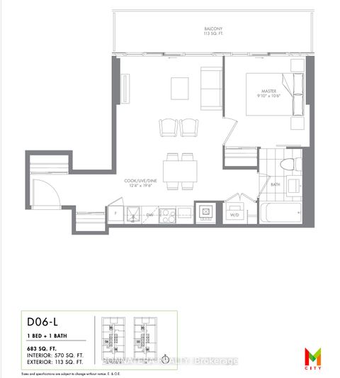 Photo 3 at 606 - 3900 Confederation Parkway, City Centre, Mississauga