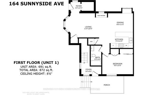 Photo 4 at 164 Sunnyside Avenue, Swansea, Toronto