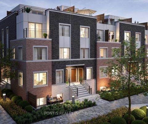 Photo 1 at TH 200 - 141 Honeycrisp Crescent, Concord, Vaughan