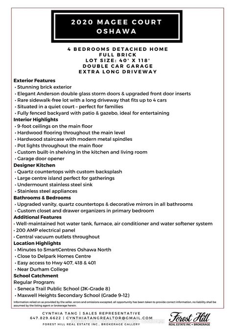 Photo 31 at 2020 Magee Court, Taunton, Oshawa