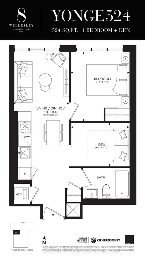 Photo 6 at 3602 - 8 Wellesley Street W, Bay Street Corridor, Toronto