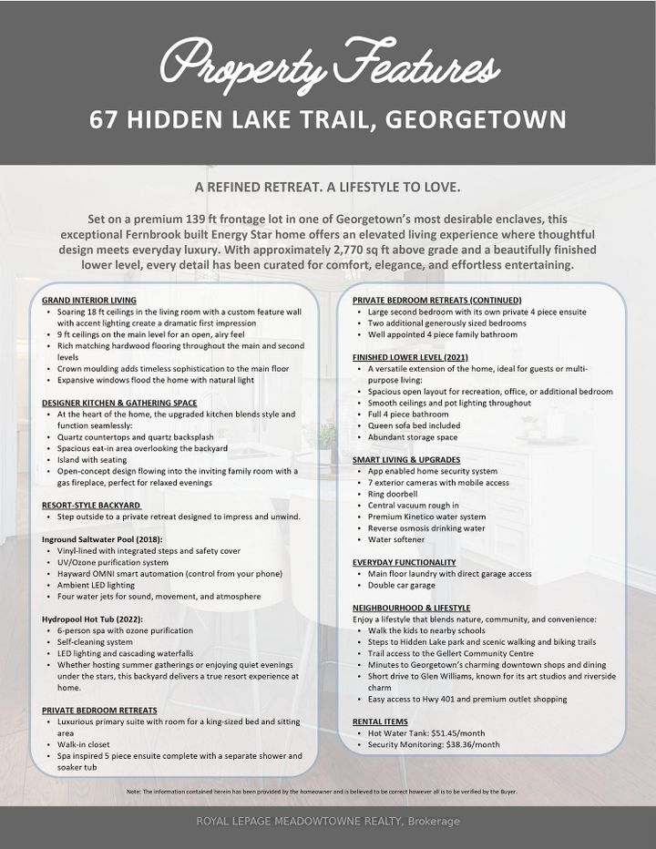 Photo 41 at 67 Hidden Lake Trail, Georgetown, Halton Hills