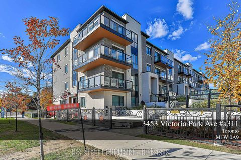 Photo 1 at A311 - 3453 Victoria Park Avenue, L'Amoreaux, Toronto