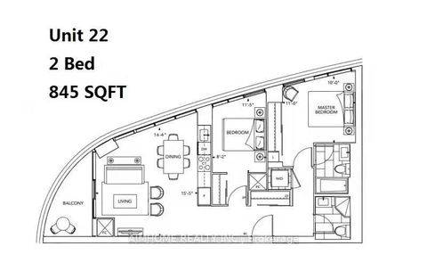 Photo 2 at 1722 - 585 Bloor Street E, North St. James Town, Toronto