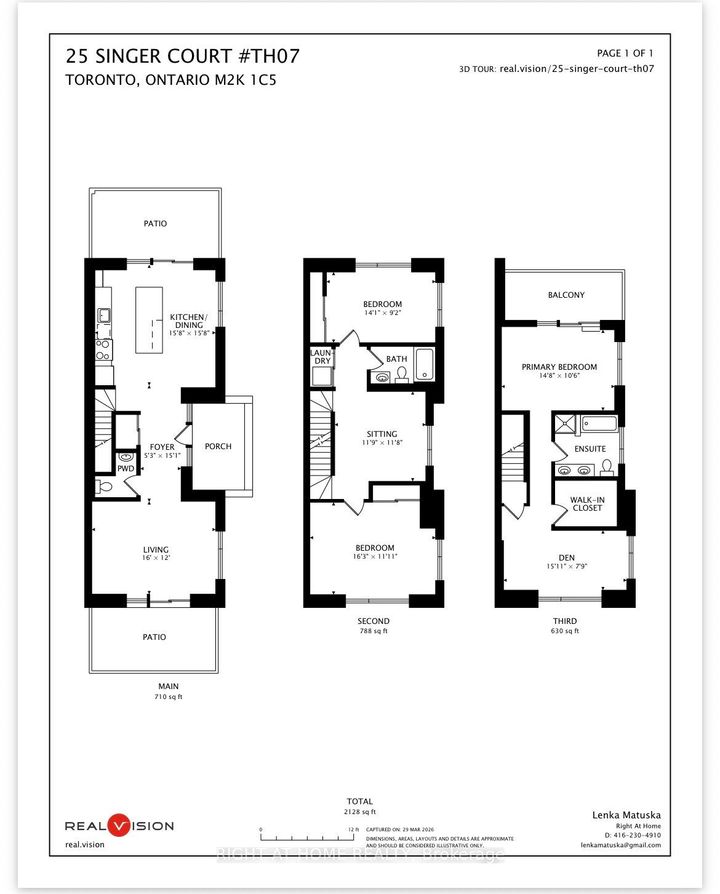 Photo 1 at TH07 - 25 Singer Court, Bayview Village, Toronto
