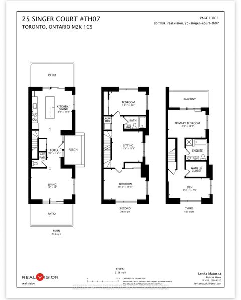 Photo 1 at TH07 - 25 Singer Court, Bayview Village, Toronto