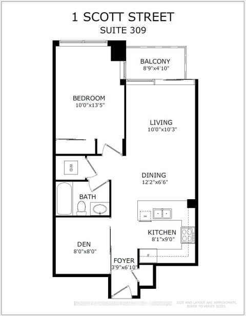 Photo 11 at 309 - 1 Scott Street, Waterfront Communities C8, Toronto