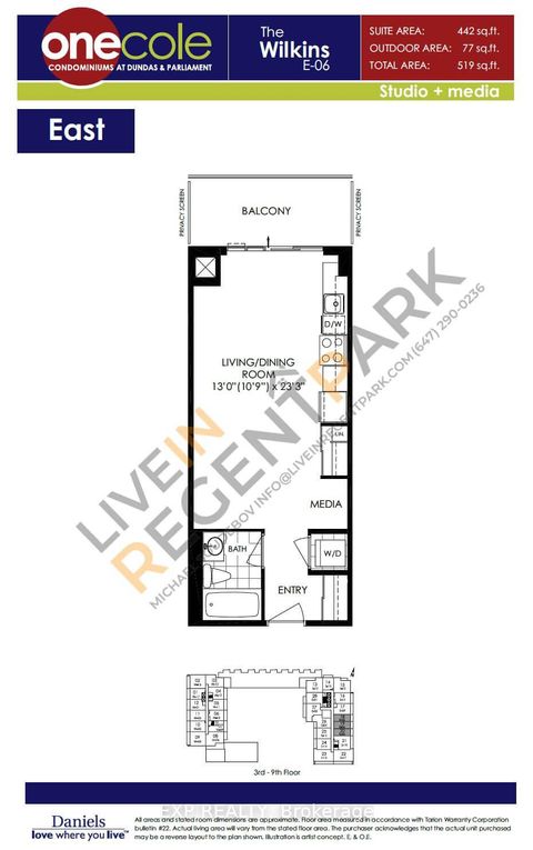 Photo 15 at 917 - 25 Cole Street, Regent Park, Toronto