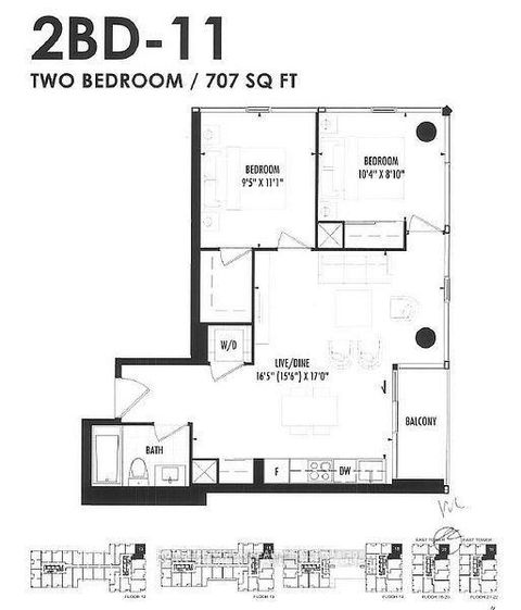 Photo 9 at 1418 - 158 Front Street E, Moss Park, Toronto
