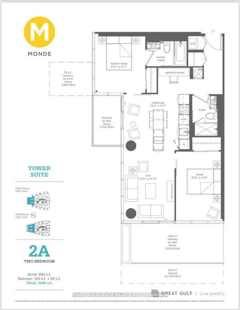 Photo 1 at 2809 - 16 Bonnycastle Street, Waterfront Communities C8, Toronto