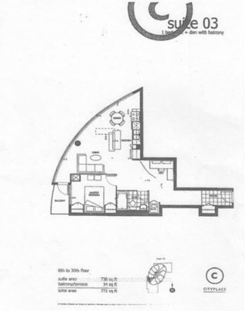 Photo 8 at 1703 - 373 Front Street W, Waterfront Communities C1, Toronto