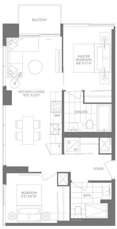 Photo 3 at 1103 - 8 Cumberland Street, Annex, Toronto