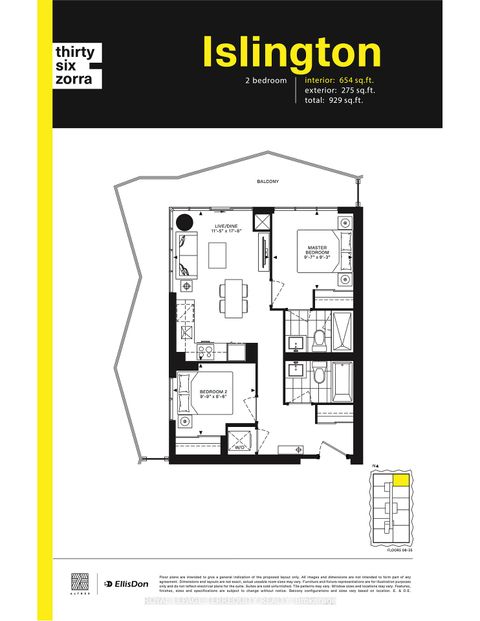 Photo 2 at 904 - 36 Zorra Street, City Centre West, Toronto