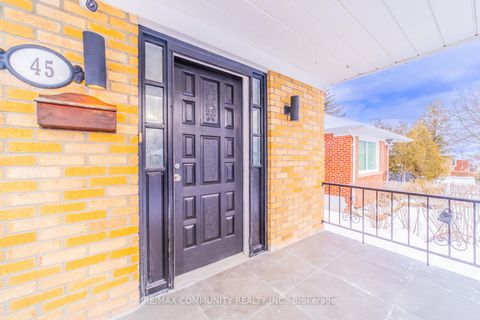 Photo 1 at 45 Barrymore Road, Bendale, Toronto