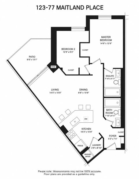Photo 2 at 123 - 77 Maitland Place, South St. James Town, Toronto