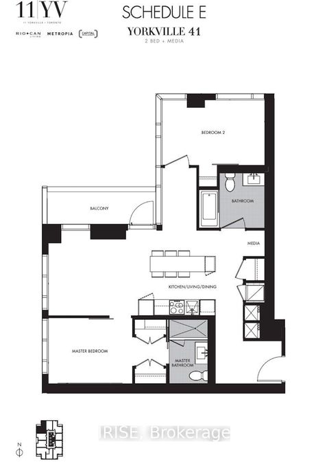 Photo 12 at 5702 - 11 Yorkville Avenue, Annex, Toronto