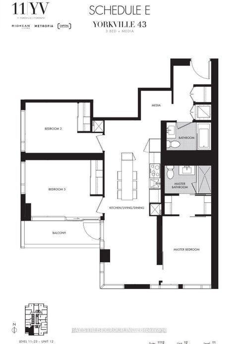 Photo 3 at 2312 - 11 Yorkville Avenue, Annex, Toronto