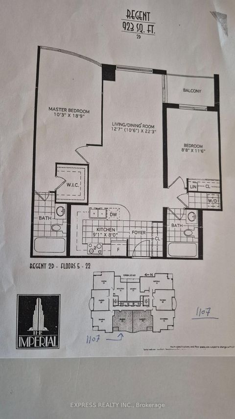 Photo 7 at 1107 - 256 Doris Avenue, Willowdale East, Toronto