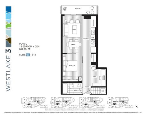 Photo 1 at 512 - 2212 Lake Shore Boulevard W, Mimico, Toronto