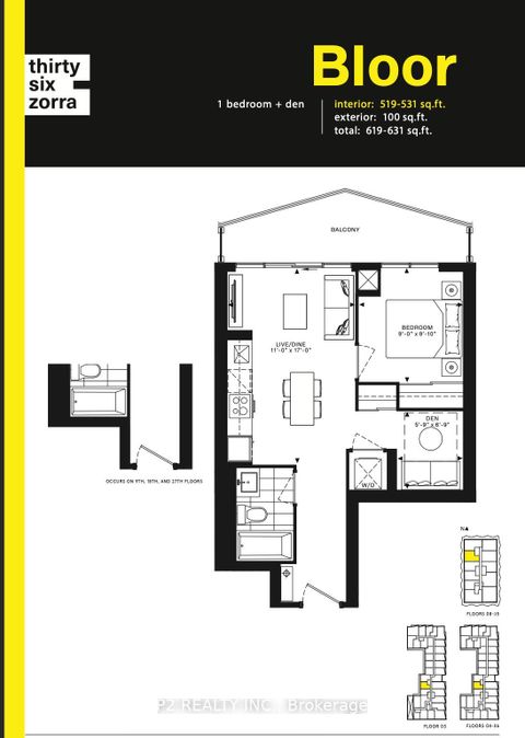 Photo 4 at 3402 - 36 Zorra Street, City Centre West, Toronto