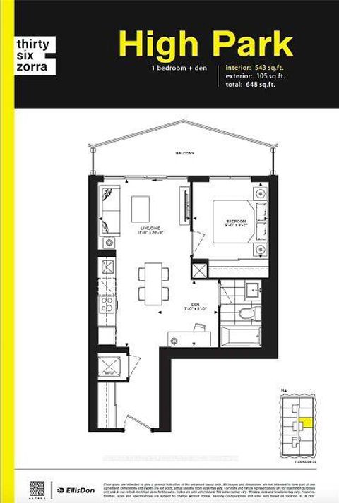 Photo 1 at 1106 - 36 Zorra Street, City Centre West, Toronto