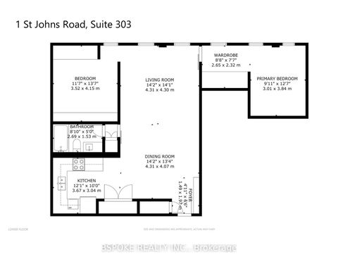 Photo 22 at 303 - 1 St Johns Road, Junction Area, Toronto