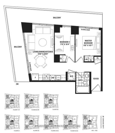 Photo 28 at 2511 - 38 Annie Craig Drive, Mimico, Toronto