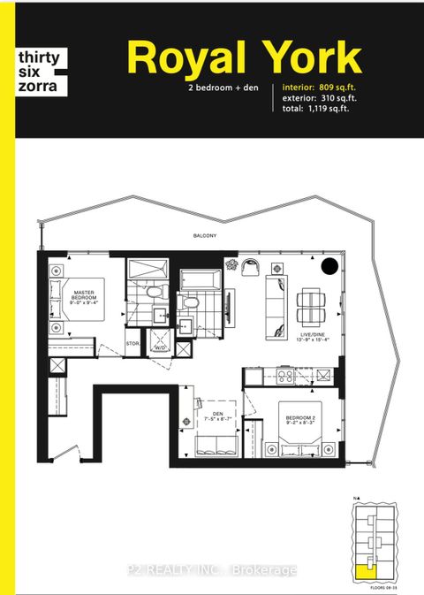Photo 1 at 2709 - 36 Zorra Street, City Centre West, Toronto
