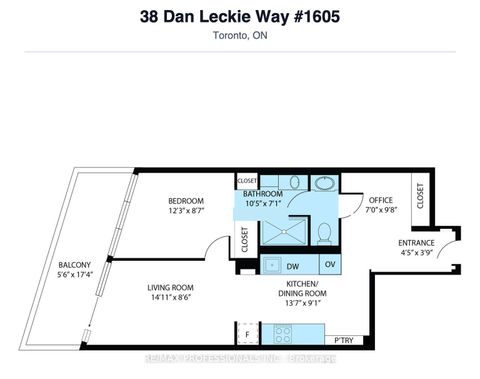 Photo 5 at 1605 - 38 Dan Leckie Way, Waterfront Communities C1, Toronto