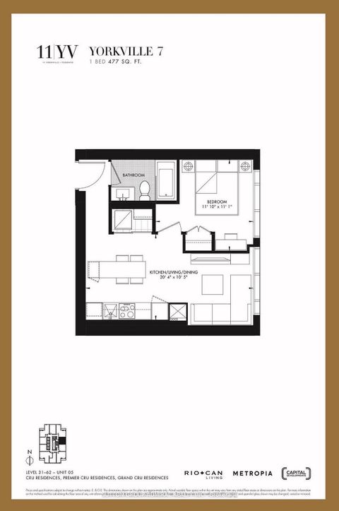 Photo 1 at 3505 - 11 Yorkville Avenue, Annex, Toronto