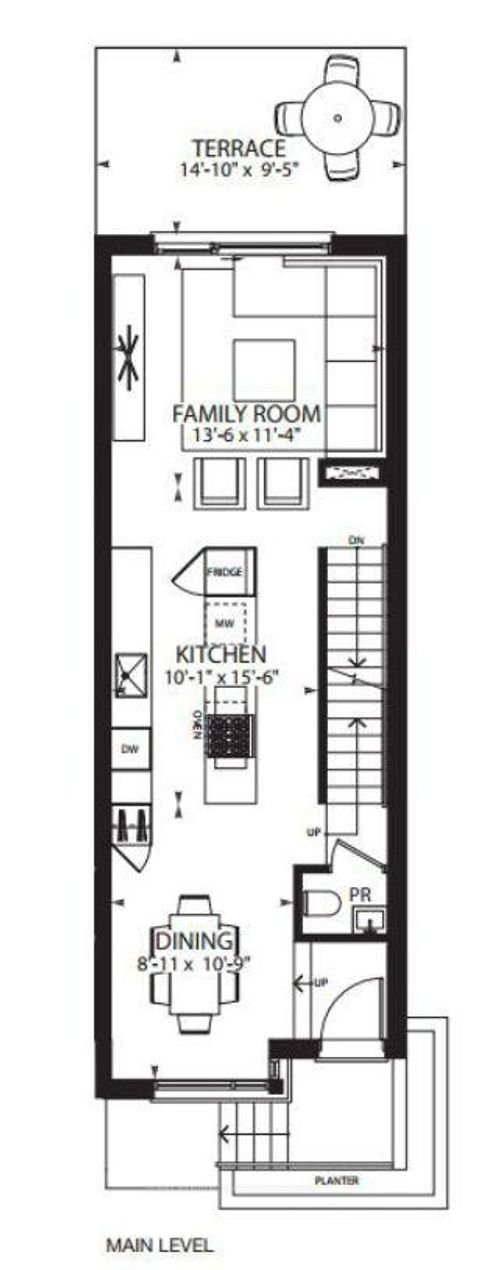 Photo 2 at TH-07 - 837 Broadview Avenue, Danforth, Toronto